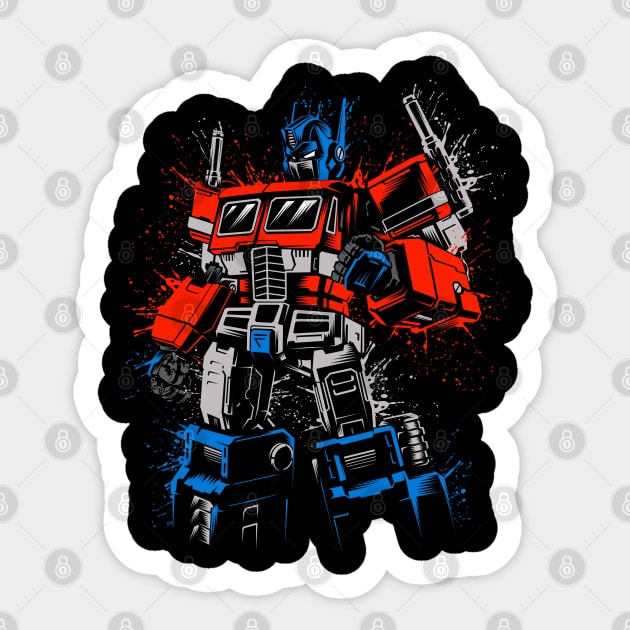 Splatter Prime Sticker by albertocubatas